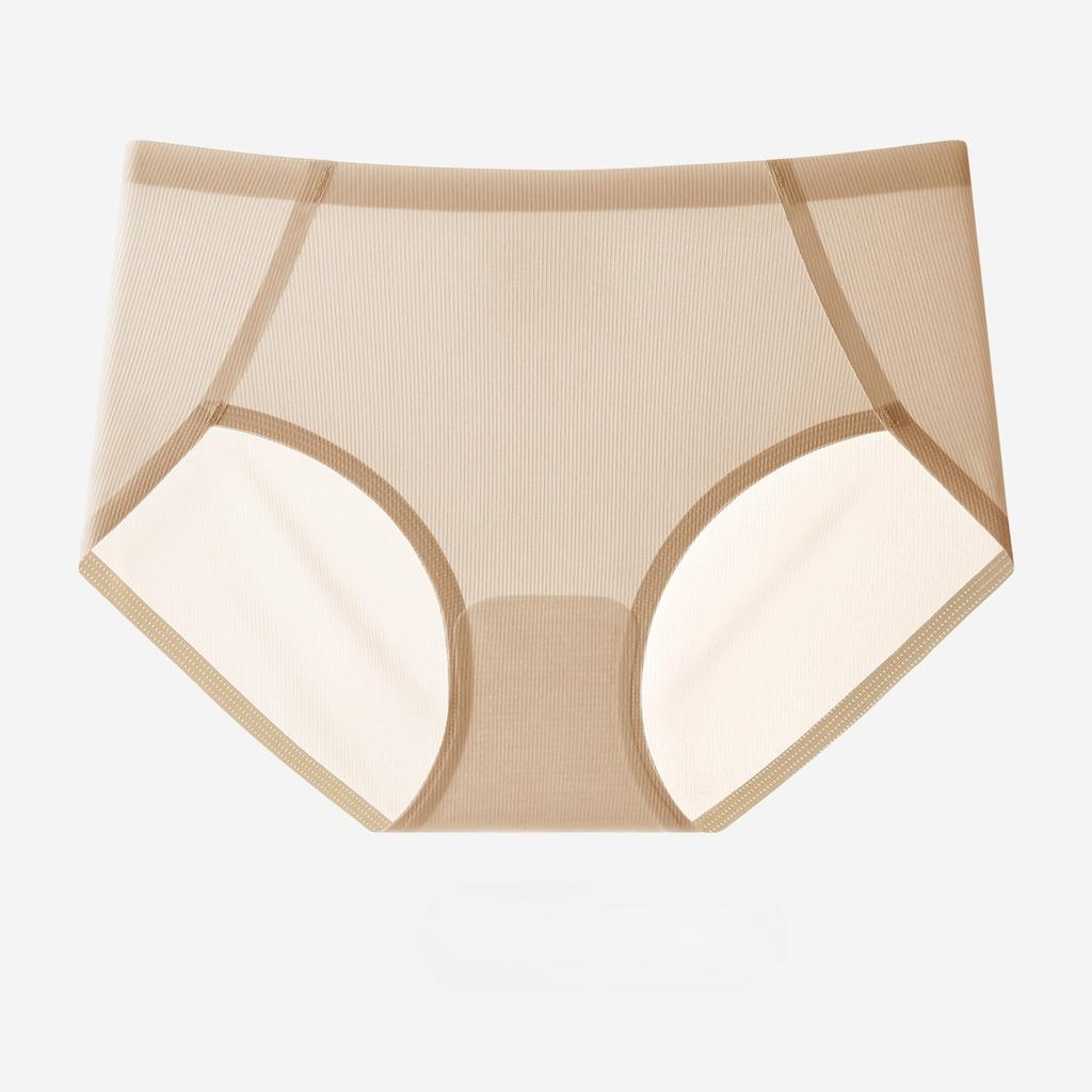 Women's Summer Thin Yoga Fitness Exercise Invisible Ice Silk Seamless Triangle Briefs