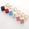 Dices Keychain Enhanced By Brilliant Rhinestones For Adding Elegances To Any Occasion Stylish Individuals Everyday Use