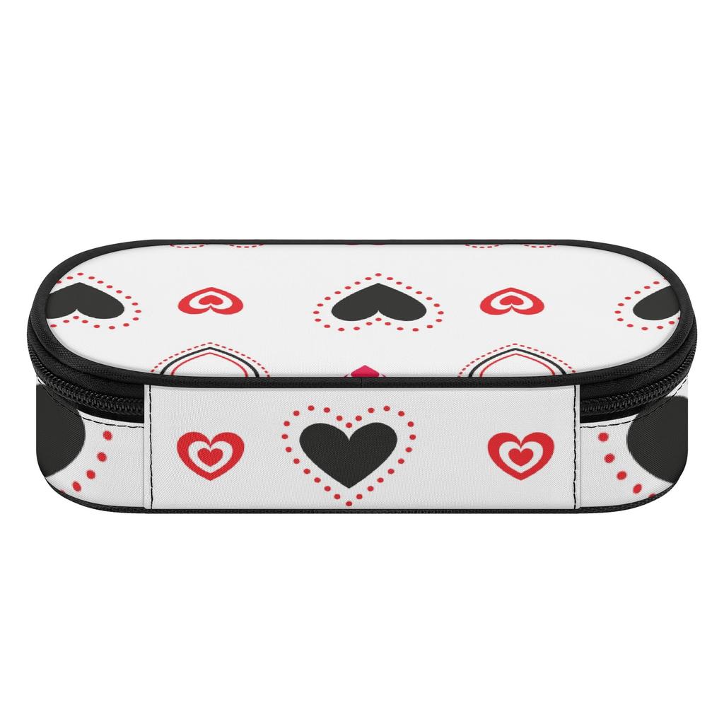 Pen Case Structured Scratch Resistant Polyester Easy Open Zipper with Main Compartment Mesh Pocket and Pen Slots for Boys Girls
