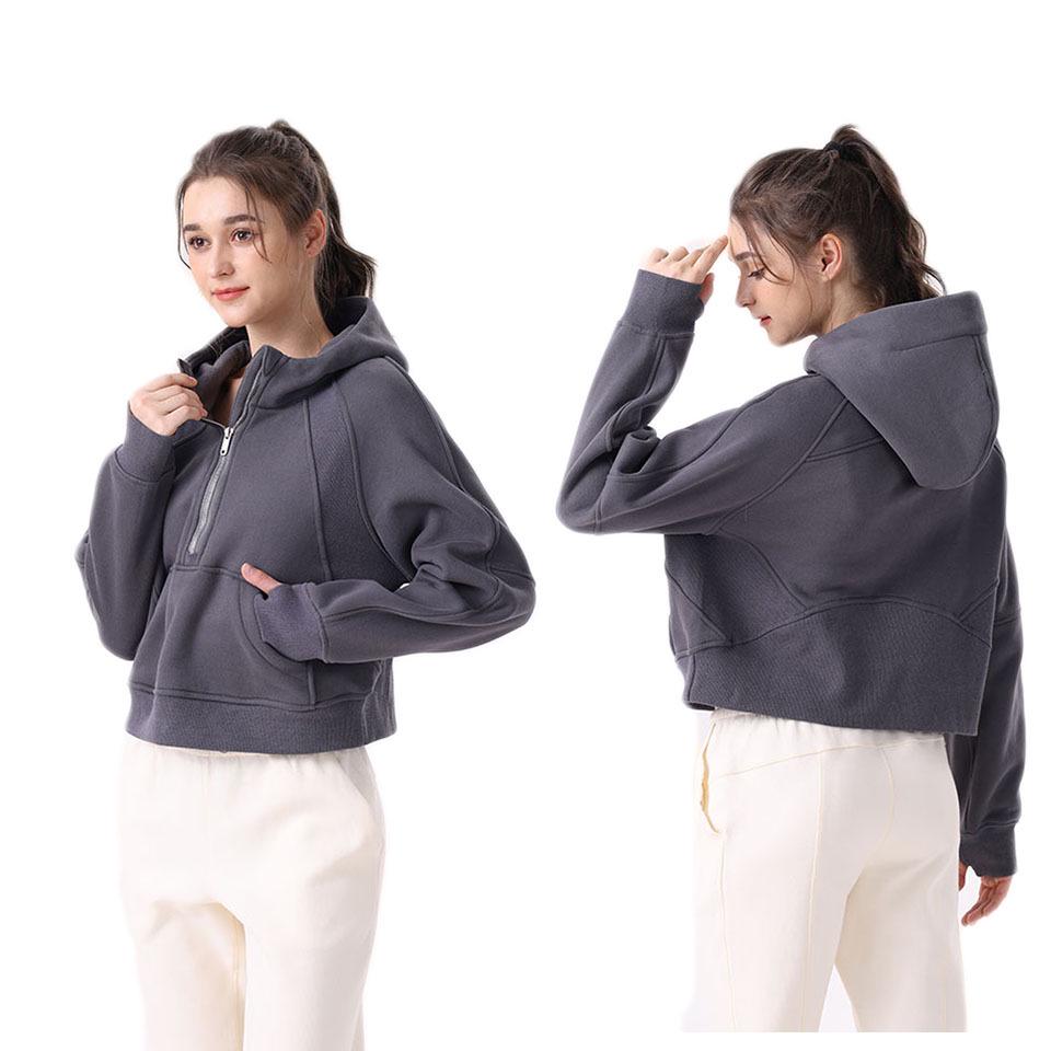 Uarun Women's Loose Fleece Yoga Hoodie