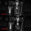 Carbon Fiber Car Gear Shift Panel Cover Trim For 2012-2015 Honda Civic 9th Black