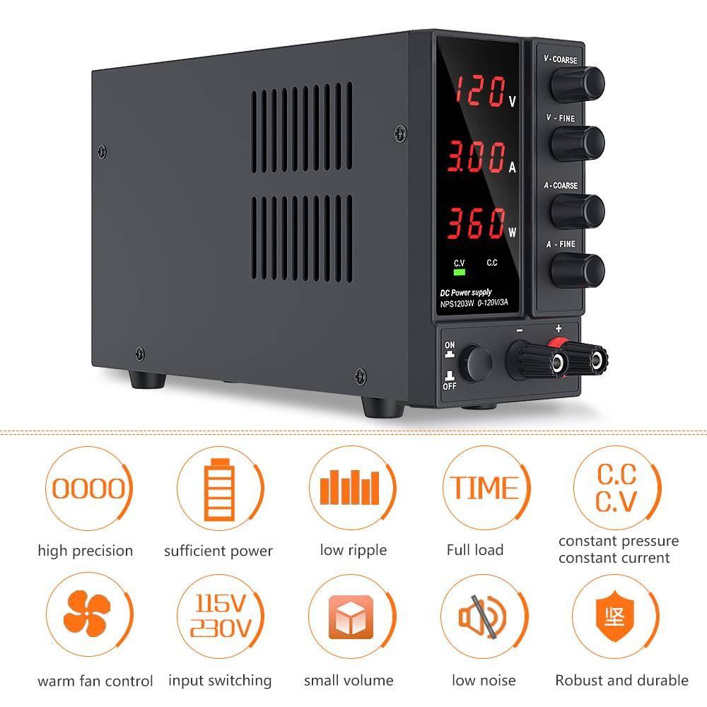 Adjustable Dc Power Supply Dual Digital LED Display Laboratory Power Supply Regulator Highly Accurate Display Source Power
