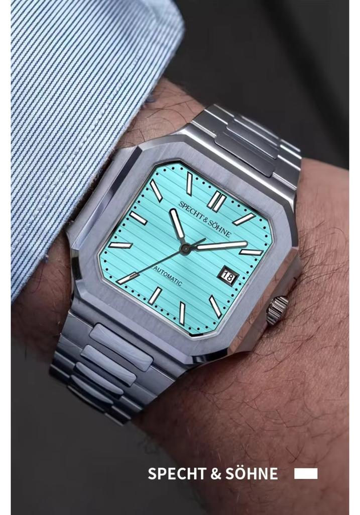 2026 Specht & Söhne New Fashion Luxury Cubic 5821 Mechanical Watch For Men Sapphire Crystal Automatic Watch 50M Waterproof 41MM