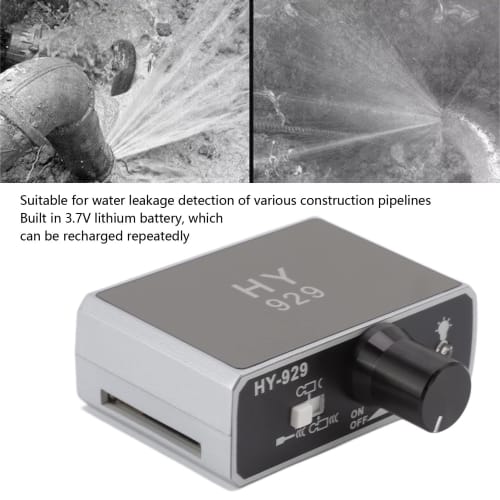Cakey Pipe Leak Detector, Leak Detection, Underground Water Pipe Leak Monitoring, Indoor/Outdoor Use, High Sensor, Water Pipe Leak Detector for Pipeli