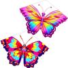 Pair of butterfly kites, butterfly style, pink, for adults and teenagers, ideal for beginners, easy to assemble and operate, includes storage bag,