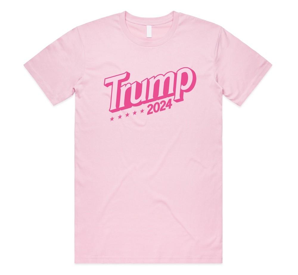 

Trump 2024 Pink Donald T-shirt Top Funny Election Campaign Merch 2024 Cute M