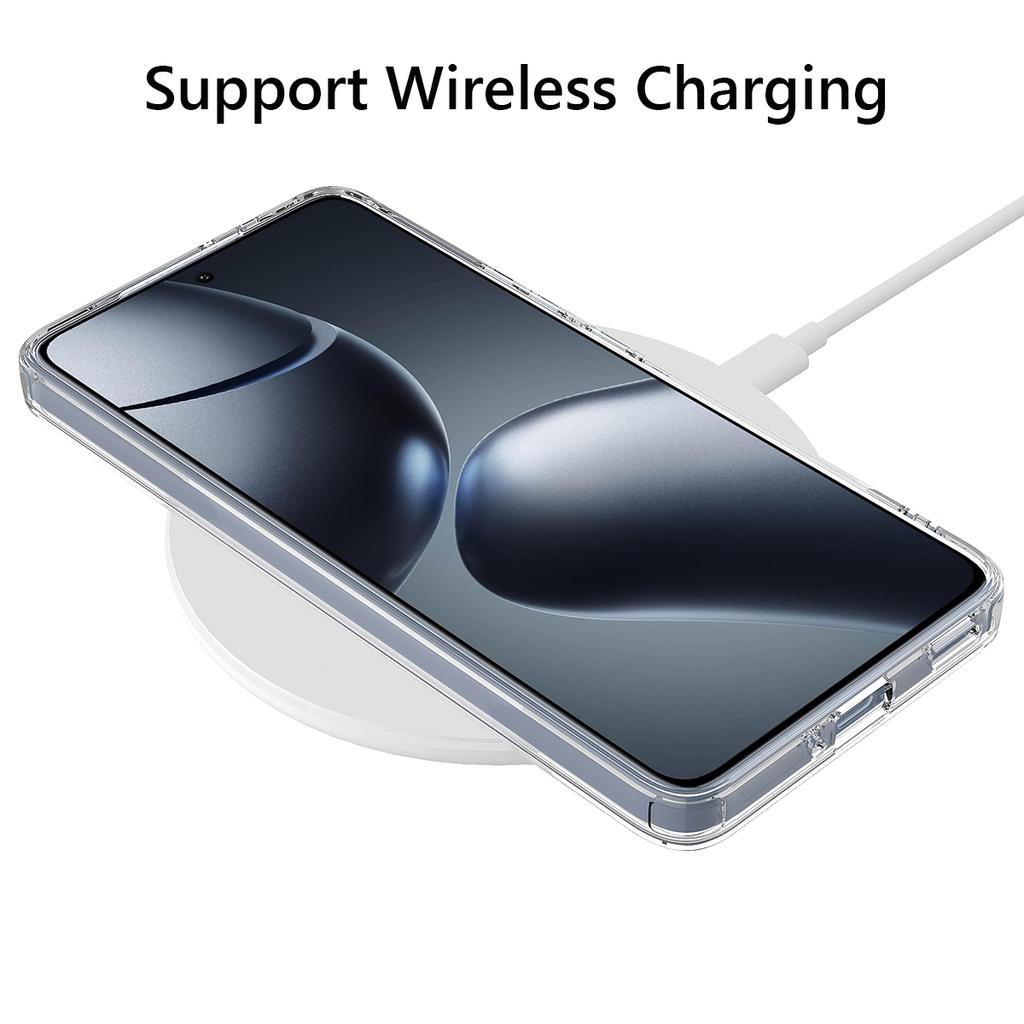 Für Starke Magnetische Kabellose Ladehülle Für Xiaomi 14T Pro Xiaomi14TPro G Klare Stoßfeste Rückseite