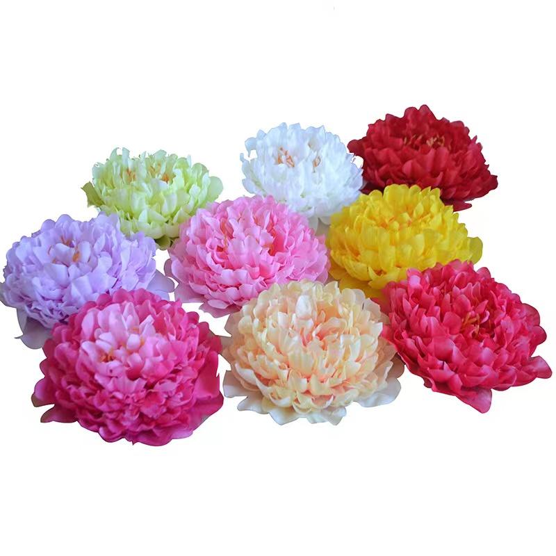 

5PCS 18CM Artificial Cherry Blossom Fake Cherry Blossom Flowers Peony Daisy Decor Sakura Floral Head Decor for DIY Wedding Party