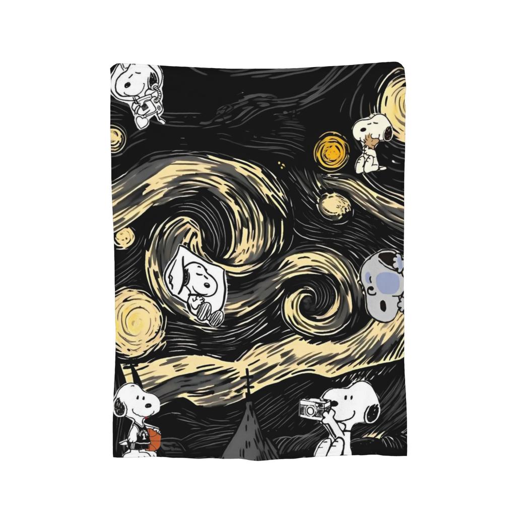 Cute Cartoon Snoopys Flannel Blanket Fashion Throw Blanket for Sofa Bedding Lounge 200x150cm Plush Thin Quilt,