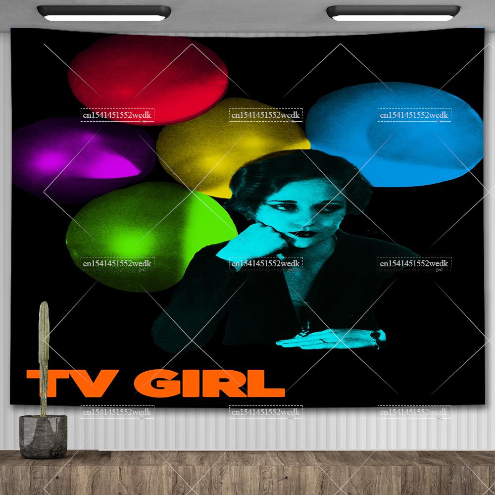 TV Girl Albums Who Really Cares Wall Poster Tapestry Psychedelic Couple Lover Art Tapestry Aesthetic Bedroom Decoration Painting