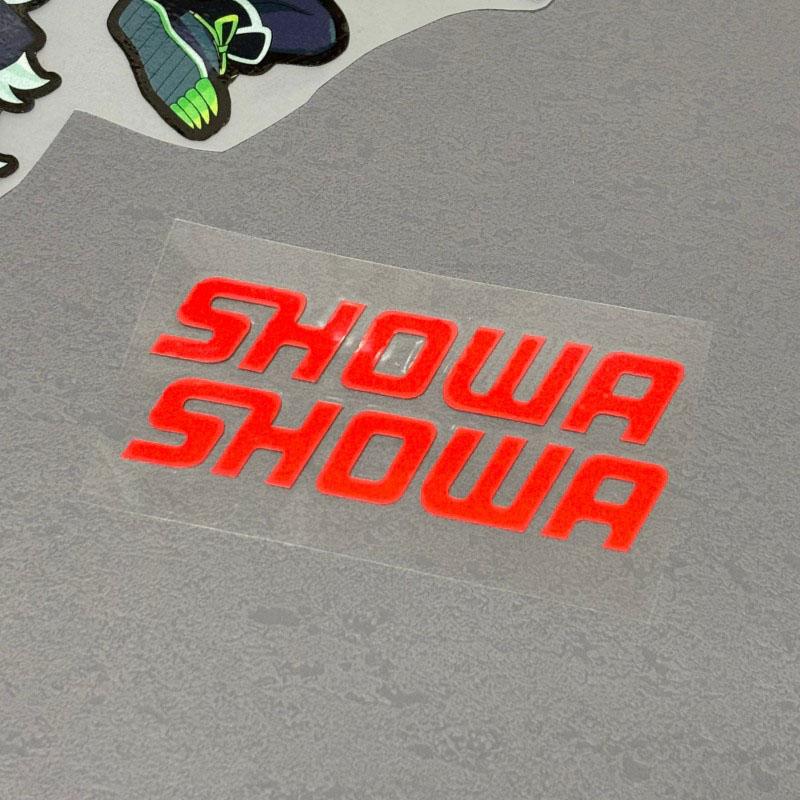 

For Showa Reflective Sticker Shock Absorber Sticker Motorcycle Decorative Accessories Universal MOTO Strip Decal Off-road Vehicl 12x2.3CM