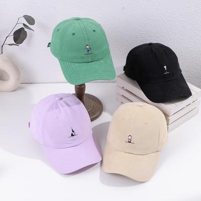 Stylish Simple Style Embroidered Yoga Girls Baseball Cap Suitable for Ladies Daily Commute Sunshade Everything