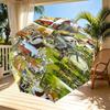 Pettersson und Findus Print Automatic Open Close Umbrella, Portable Foldable Umbrella, for Outdoor Commute Camping Trip, Ideal Birthday Gift