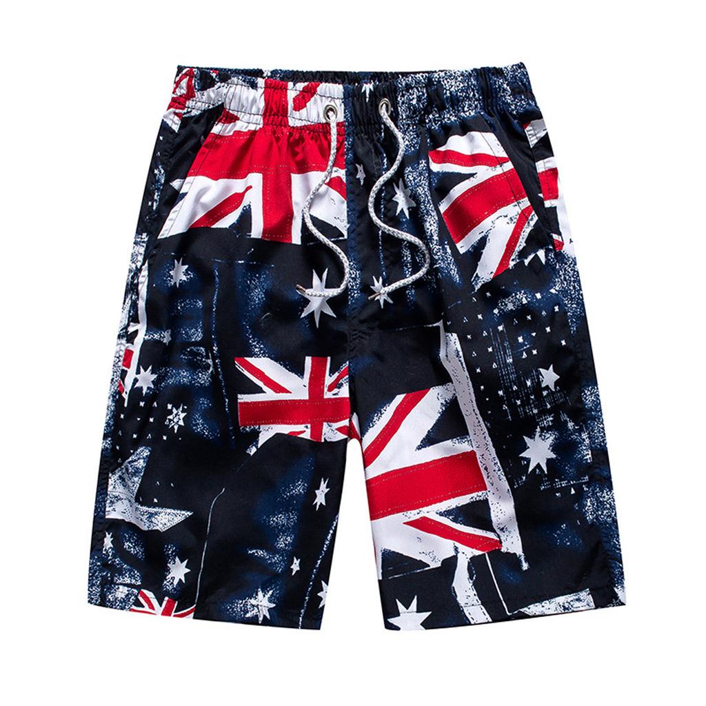 Men's Casual Color Outdoors Pocket Beach Work Trouser  Beach Shorts Pant