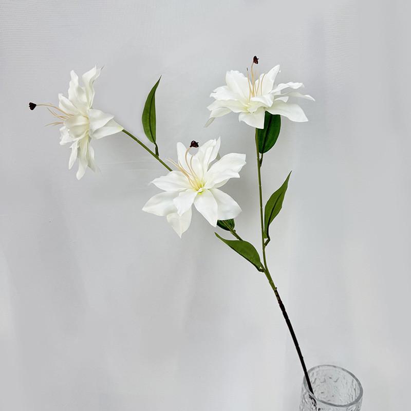 Brownii Artificial Lilium Var Viridulum For Wedding Decor And Props Photography