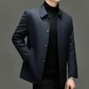 Men's Mid-Aged Winter Padded Collared Jacket