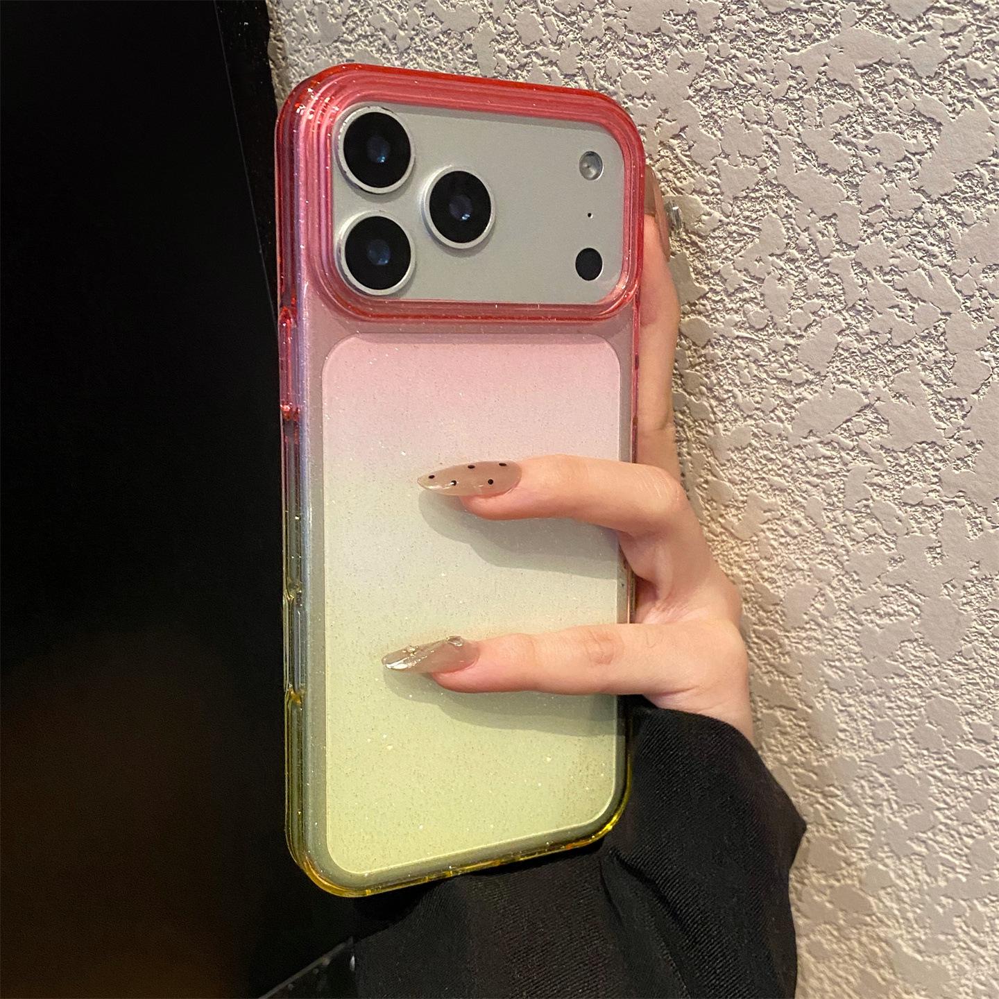 

Dual-Color Gradient Phone Case for Apple 17 Pro Max, 16/15 Pro, 14 Plus iPhone 13