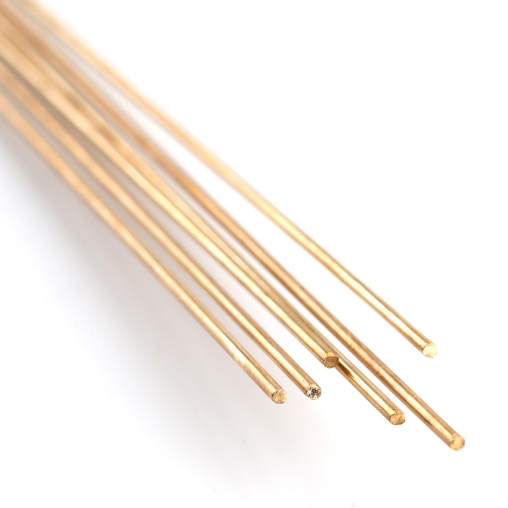 10pcs Brass Welding Wire Electrode 1.6mm*333mm Soldering Rod No Need Solder Powder