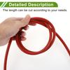 HOPESPANNER 6Ft 3/16" 5mm ID 2mm ThickNe-ss Silicone Vacuum TUB-Ing Hose High Tem-perature au-tomOt-ive Vacuum Line 1 pcs