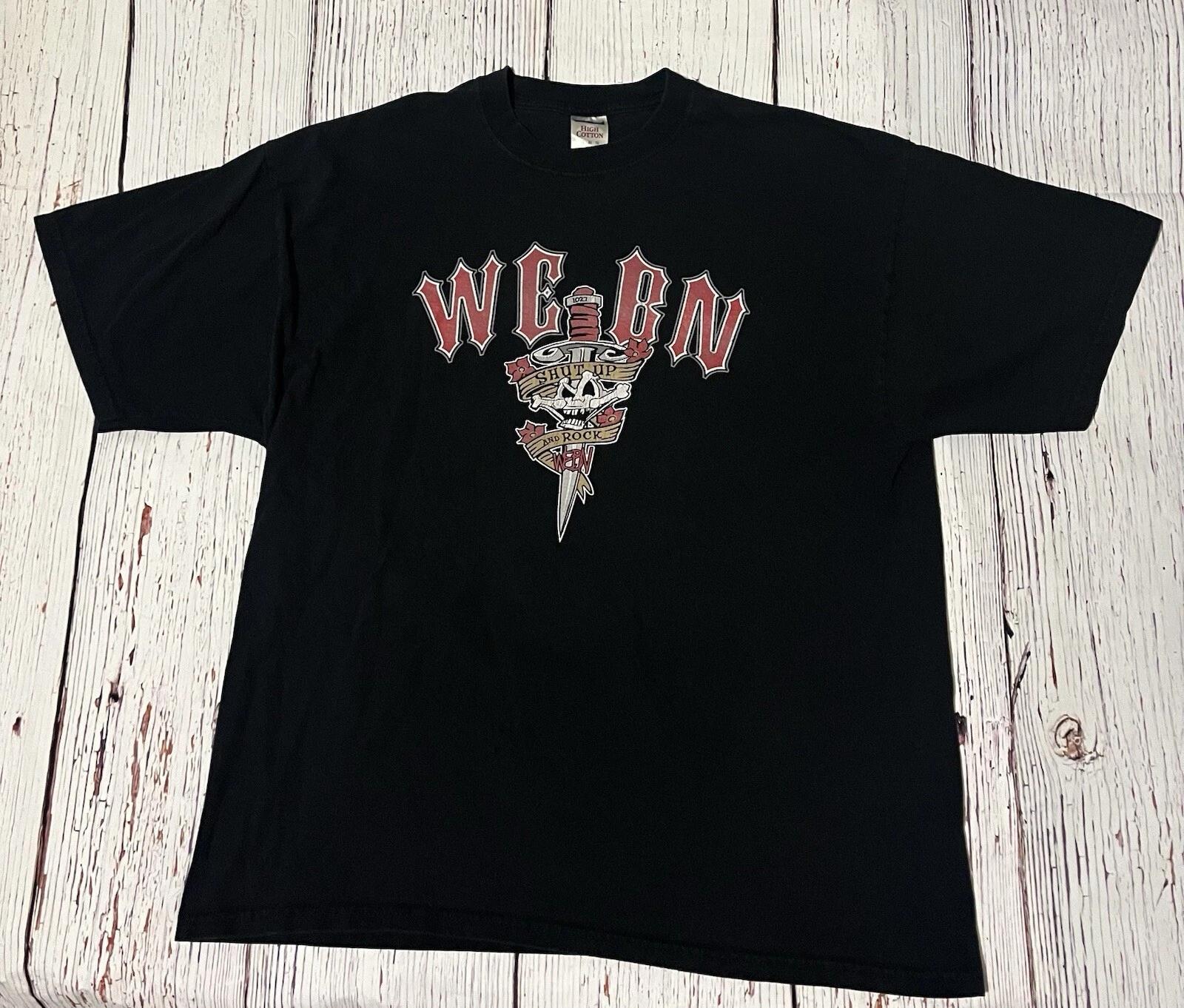 

Vintage WEBN T-shirt Size XL Shut Up And Rock Black Mens Cincinnati Fireworks 3XL