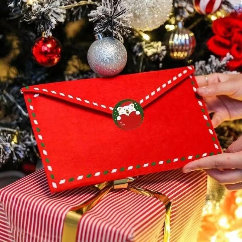 Christmas Stickers for Gifts Customizable Name Labels for PresentsWrapping Baking Packages Envelope Seals Xmas Party Decorations