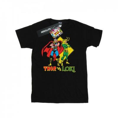 Damen/Damen Thor Vs Loki Boyfriend-T-Shirt aus Baumwolle