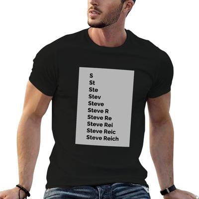 Steve Reich T-Shirt T Shirt Man Casual Cotton T Shirts High Quality T Shirts with Prints T-shir