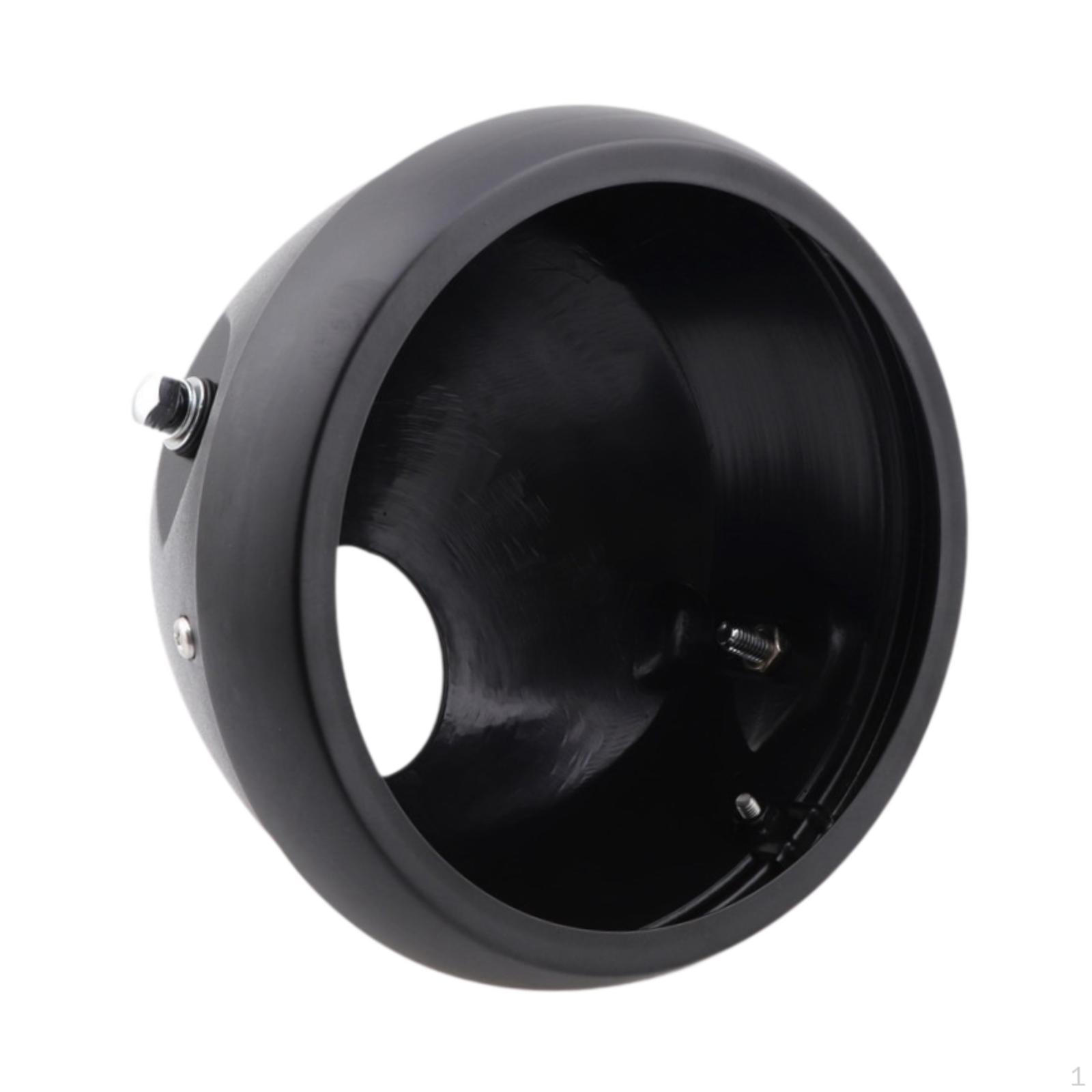 

Motorcycle Headlight Housing Shell Replacements Sturdy Turn Signal Light Cover DIY Modified for чёрный