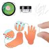 20PCS Ingrown Nail Filling Pad Sleeve Nail Pad C-shaped Nail  Pad Ingrown Nail Corrector Pedicure Tool