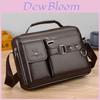 Men's Single Shoulder Bag With Pu Leather Waterproof And Durable Ideal For Daily Use Business Commute