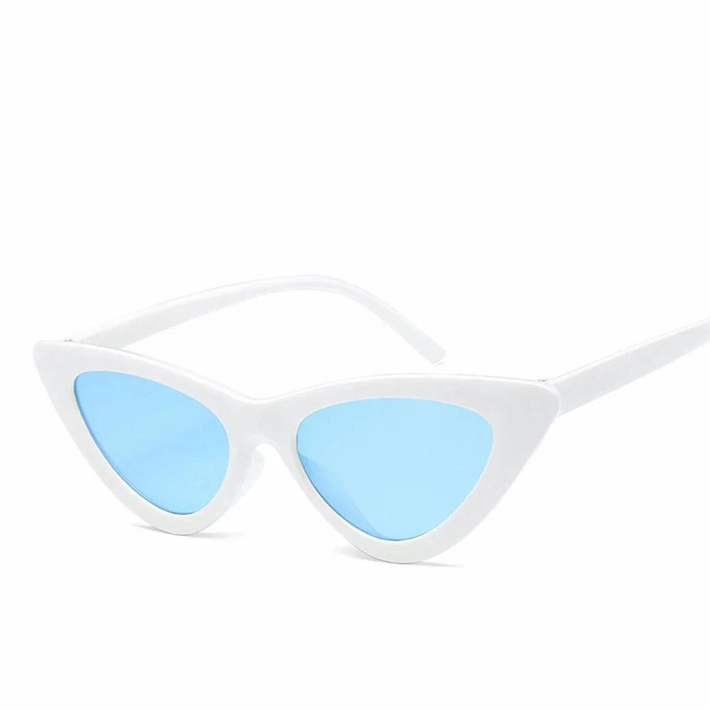Vintage Cateye Sunglasses Women Retro Small Cat Eye Sun Glasses Designer Colorful Eyewear For Female Oculos De Sol