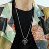 Collana Ciondolo Joker Colore Rame Per Donne Uomini Moda Vintage Catena in Acciaio Inossidabile Hip Hop Rock Gioielli da Collo Regali per Ragazzi