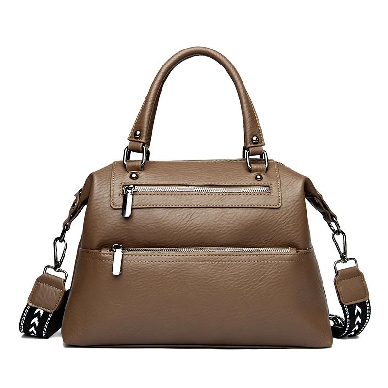 Large capacity crossbody bags for women real leather bags luxurious tote shoulder bag new