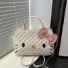 Hello Kitty light luxury cute multi-functional backpack women's versatile niche high sense large capacity fashion messenger bag