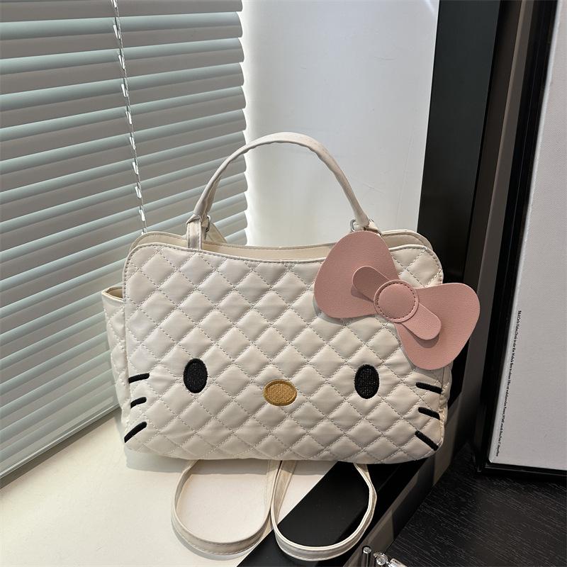 

Hello Kitty легкий роскошный милый многофункциональный рюкзак женский универсальный нишевый с высоким чувством стиля большой вместимости модная сумка-мессенджер белый