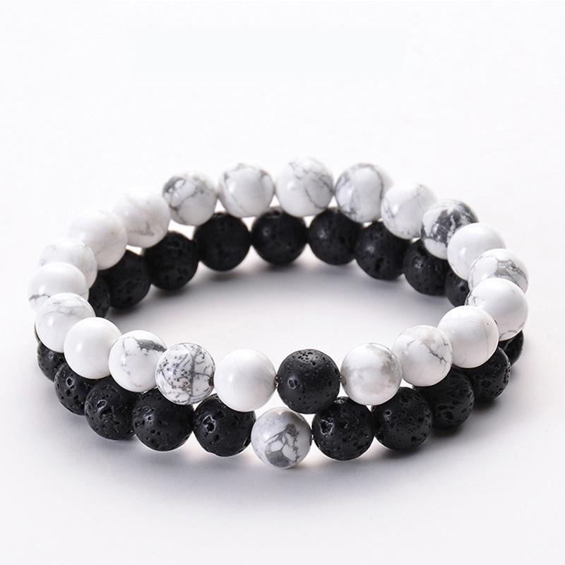 JYL TS Bracelet Couple's  Natural Beaded Promotes Affection & Mutual Luck