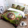 Fluffy Flower Spirit Smiling Stroll Printed Duvet Cover Set1 Duvet Cover+2 Pillowcasemulti Size Bedroom Bedding Decor