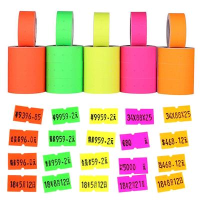 2500 stücke/5 rolle Bunte Preis Label Papier Tag Mark Aufkleber Für MX-5500 Etikettierer Pistole