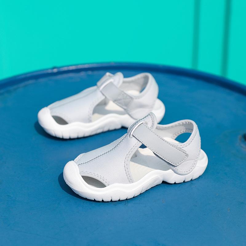 Kids' Cross-Strap Waterproof EVA Beach Sandals - Trendy Summer Sports Shoes for Boys and Girls