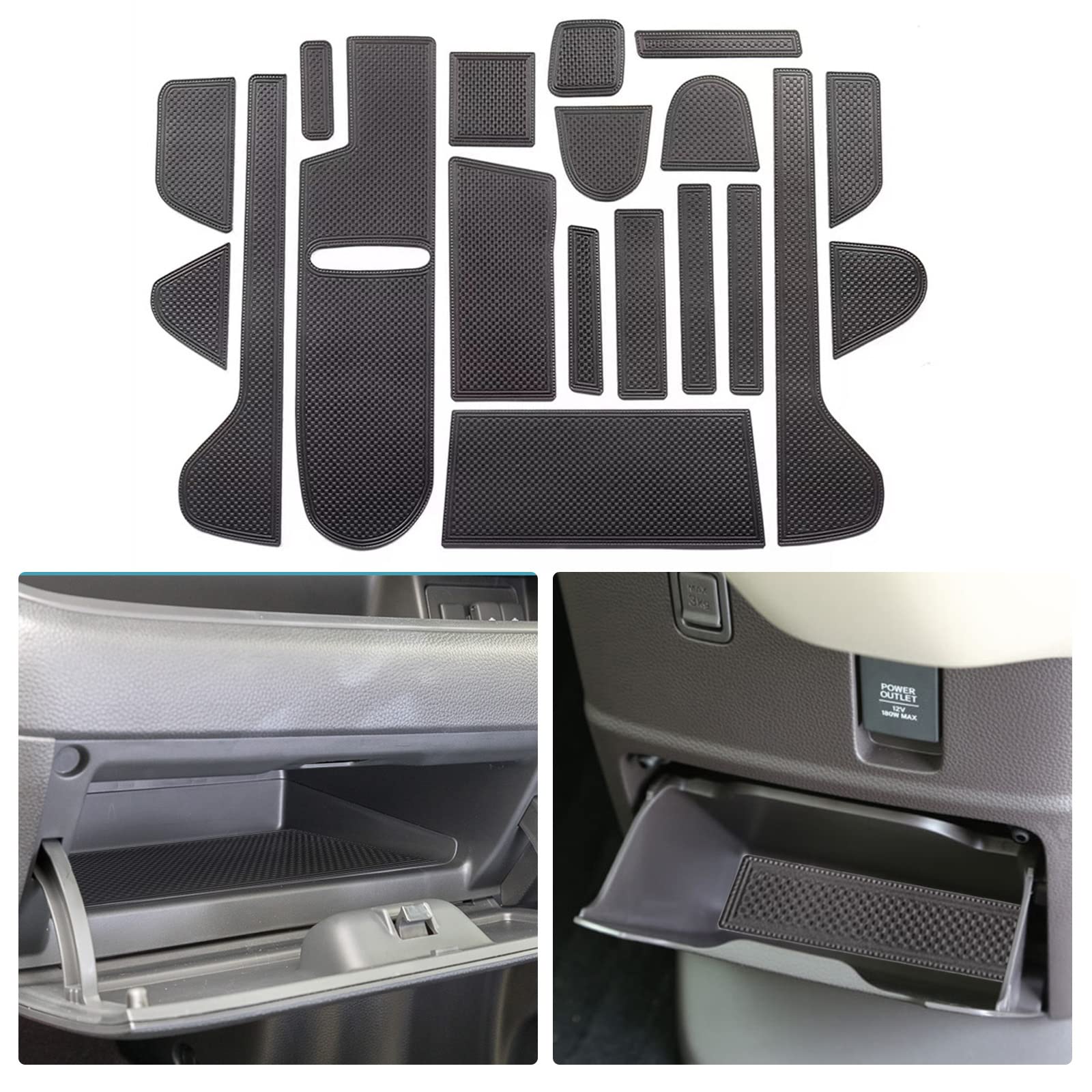 

Honda Салонный резиновый черный [Набор из 19 штук CDEFG] N-BOX JF3/JF4 (2020.12~Настоящее время) Коврики, Защитные, Нескользящие, Настраиваемые, Устойчивые к царапинам,