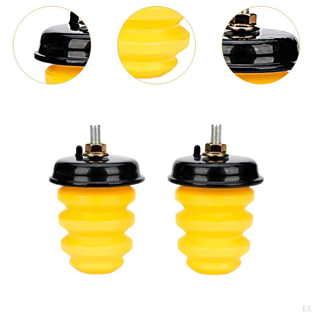 2x Rear Frame Bump Stops 15712438 Jounce Snubber Parts Rubber with Nuts Easy Installation