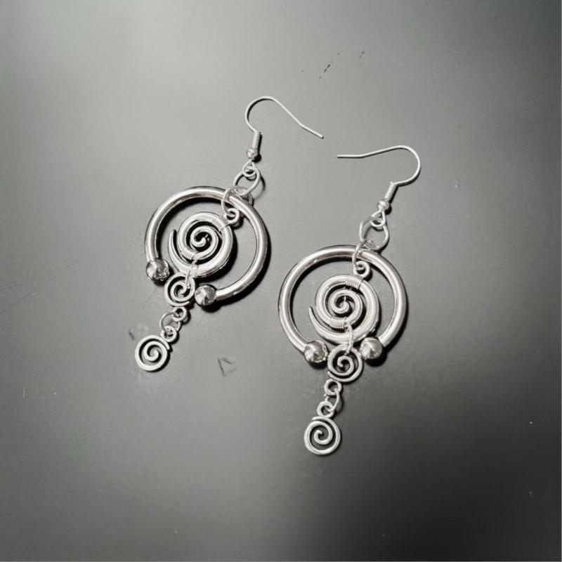 Elegant Star Vortex Dangle Earrings Ear Accessories Gift For Women Trendy Party Or Casual Outfits
