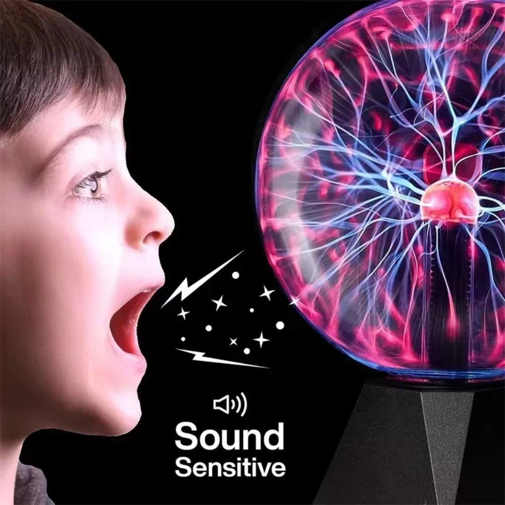 Sound Control Magic Plasma Ball Lamp Sensitive Static Ball Creative Plasma Light  Bedroom Decor