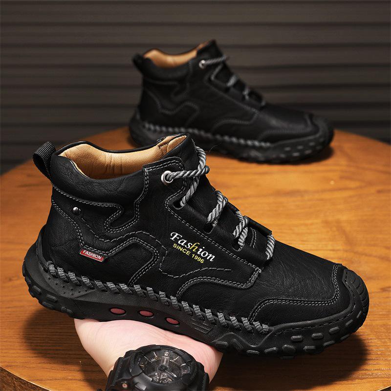 Martin Men's Winter Boots: Large Size, Anti-Cold, Plus Velvet, Warm Outdoor Sports and Casual Shoes