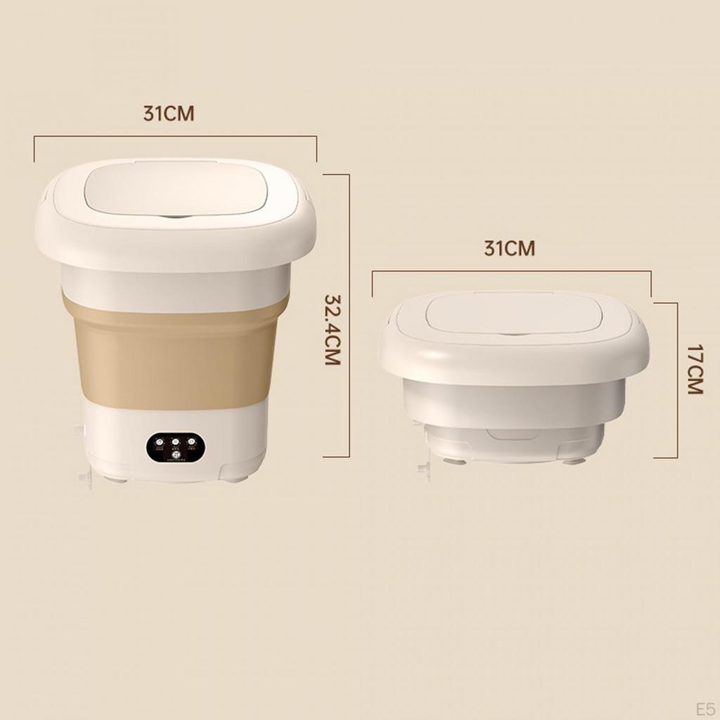 Foldable Mini Washing Machine Collapsible 9L Portable for RV Camping