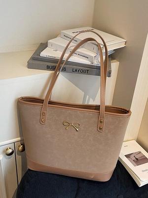 2025 Winter Women's Versatile Large Capacity Shoulder Tote - High-End, Simple Design for Commuting