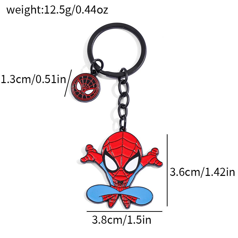 Superhero Film and Television Spider-Man Peripheral Cute Bag Keychain Cartoon Keychain Europe and America