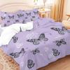 3 beautiful butterfly printed down duvet covers, 1 down duvet cover+2 pillowcases, no core. Soft and comfortable bedding set