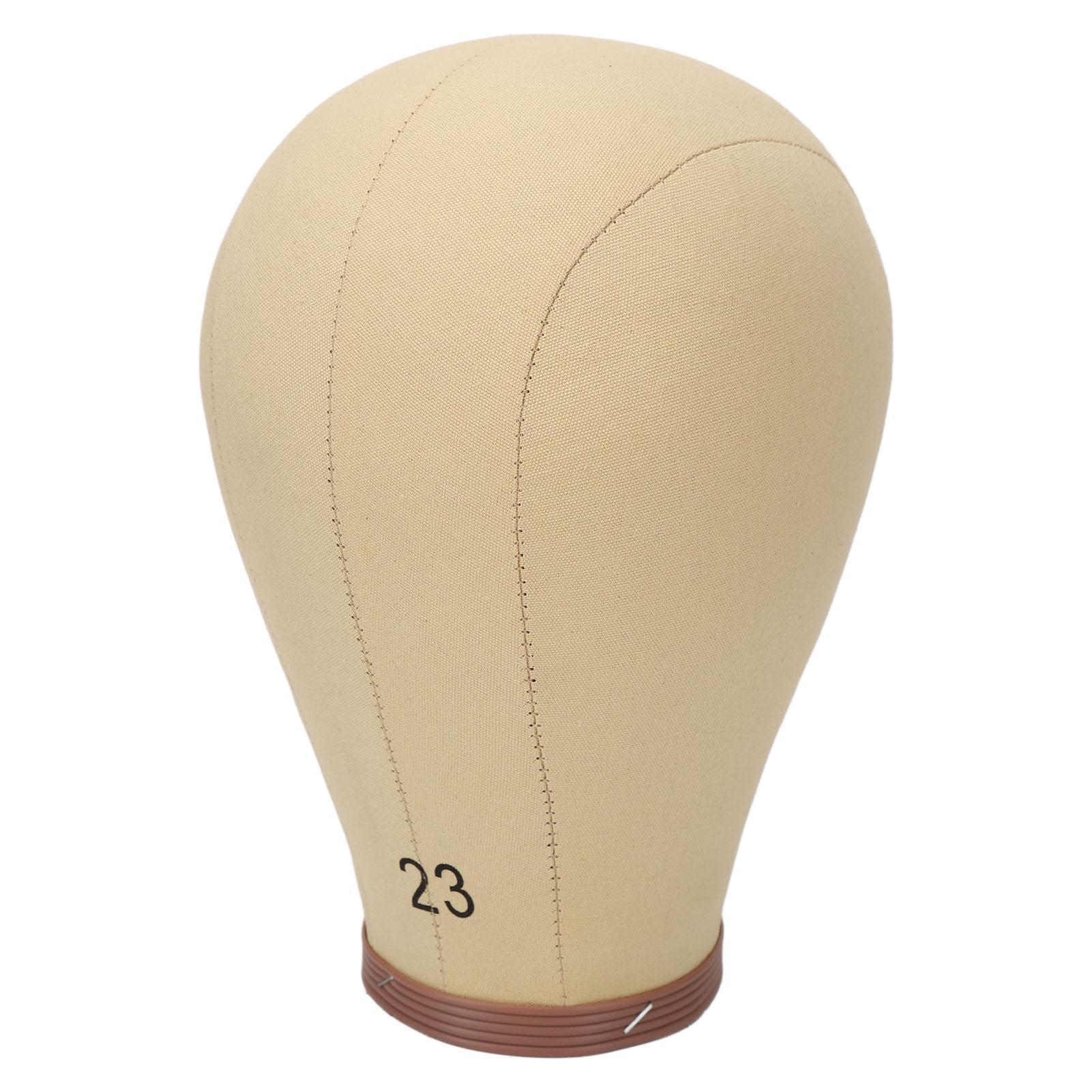 

23 дюйма Холщовая голова-блок Зажимы C T Иглы Многоразовая голова для демонстрации париков для парикмахерского искусства, изготовления париков