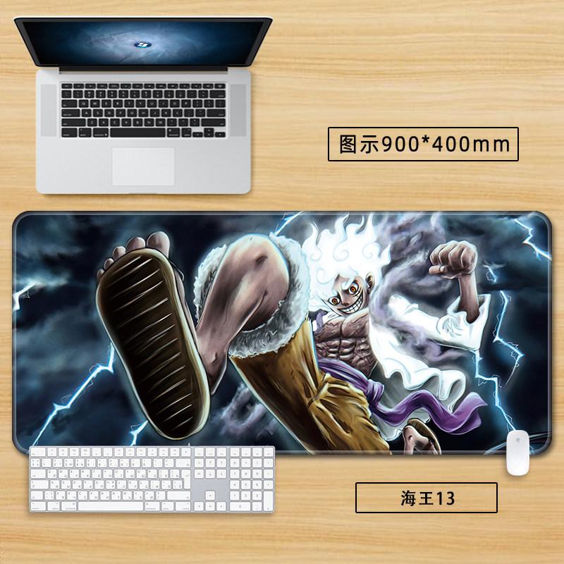 High Definition Printed New Boys Office ONE PIECE Leather Mouse Pad Anime Game Roronoa Zoro Computer Keyboard Desktop Table Mat